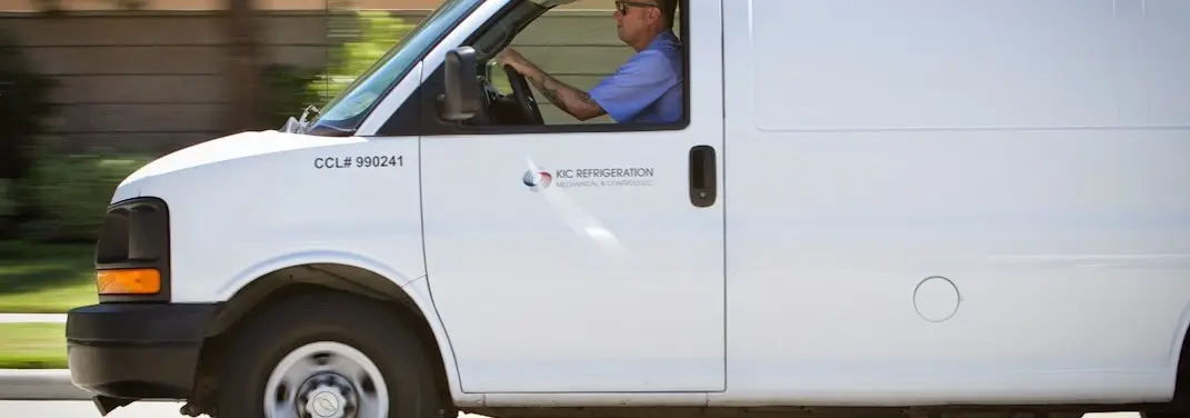 KIC Refrigeration service vehicle serving Clermont area